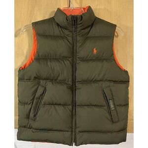 Polo Ralph Lauren Reversible Down Puffer Vest Boys Size (14-16) Youth